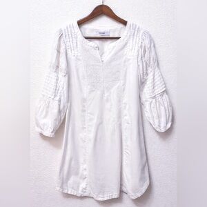 SALE 3 for $25 👍

Culture White Embroidered Boho Blouse Size M